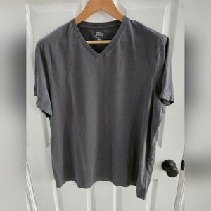 J. Crew Men's Charcoal V-Neck Tee